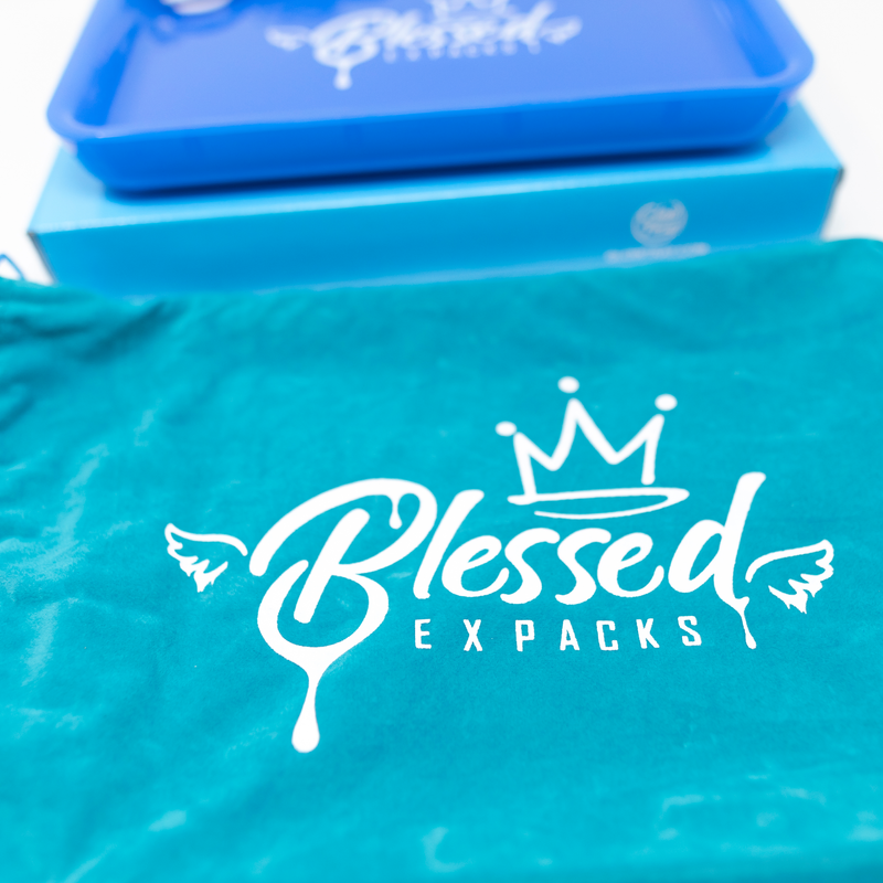 Blessed Expacks Glow Rolling Tray (Red & Blue)