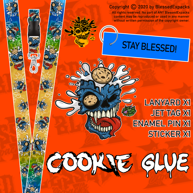 4pc Cookie Glue Lanyard Keychain Kit