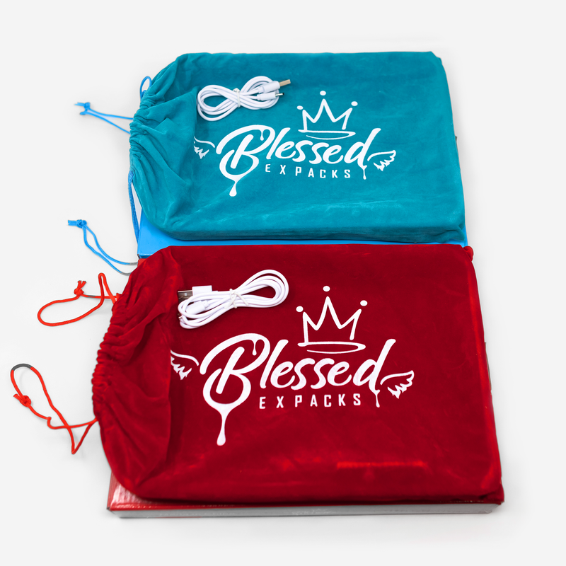 Blessed Expacks Glow Rolling Tray (Red & Blue)