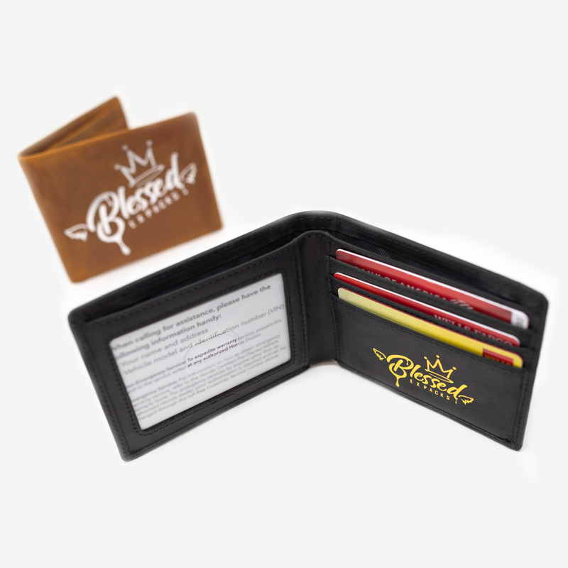 Blessed Expacks Wallet [Genuine Leather] (Black & Brown)