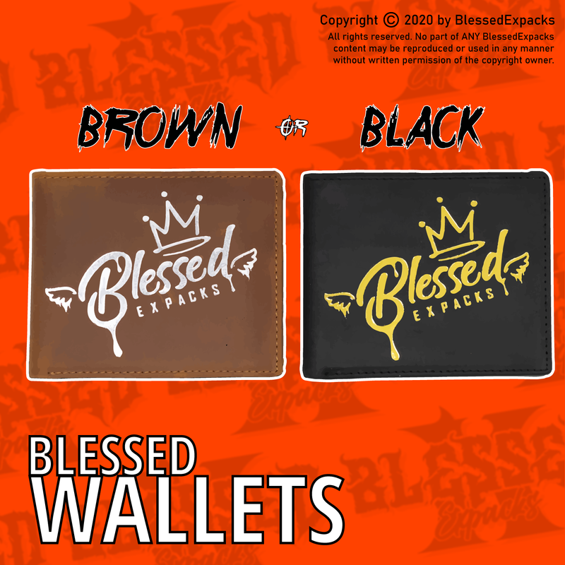 Blessed Expacks Wallet [Genuine Leather] (Black & Brown)