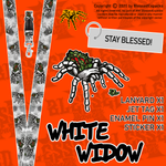 4pc White Widow Lanyard Keychain Kit